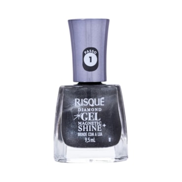 Esmalte Risqué Diamond Gel Coleção Magnetic Shine Brinde Com a Lua 9,5ml