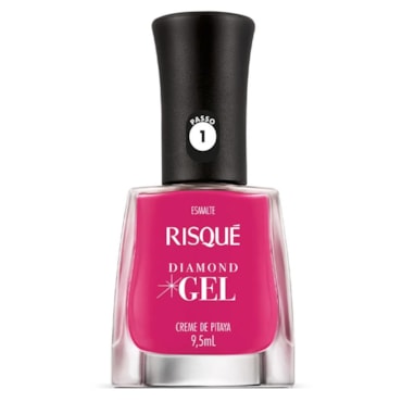 Esmalte Risqué Diamond Gel Creme de Pitaya Rosa Cremoso 9,5ml