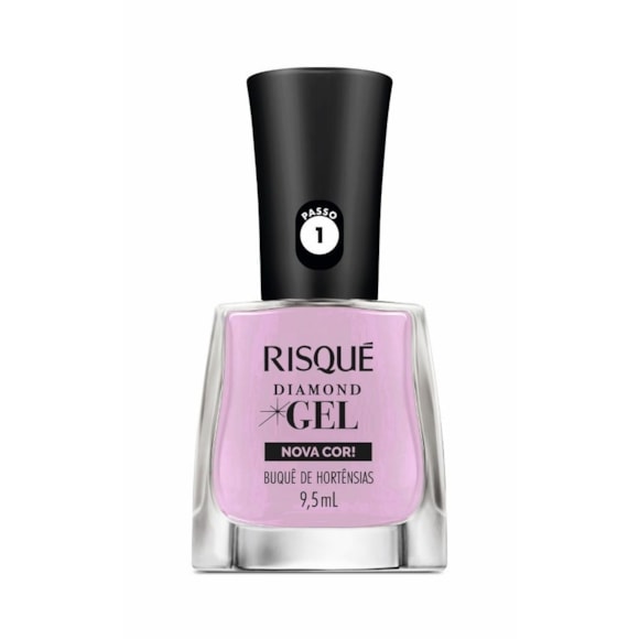 Esmalte Risque Diamond Gel Cremoso Buquê De Hortênsias 9,5ml