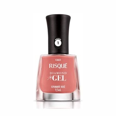 Esmalte Risqué Diamond Gel Cremoso Espumante Rose