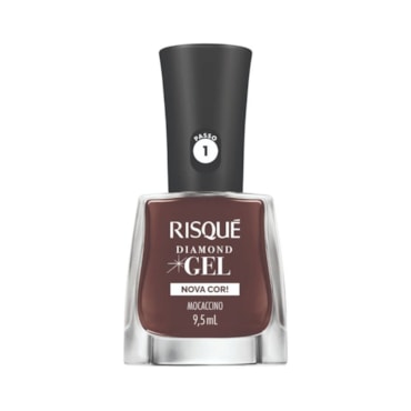 Esmalte Risqué Diamond Gel Cremoso Mocaccino 9,5ml