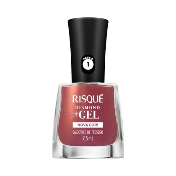 Esmalte Risqué Diamond Gel Cremoso Smoothie Pêssego 9,5ml 