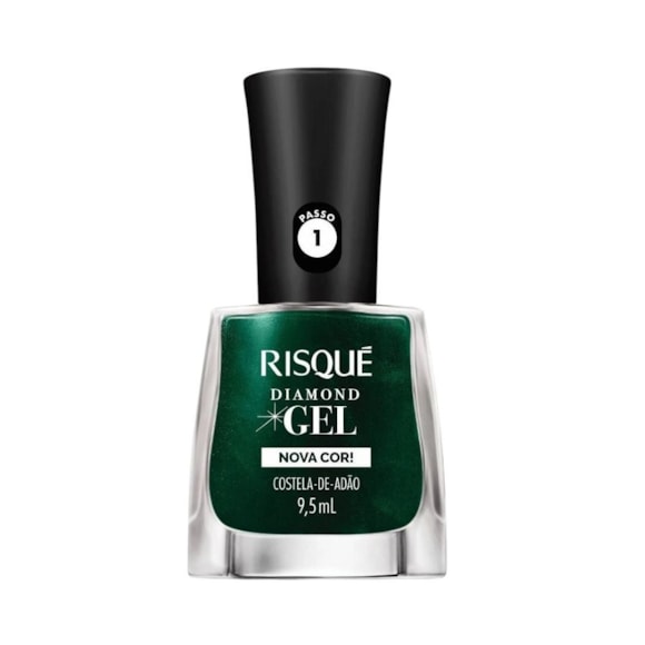 Esmalte Risqué Diamond Gel Metálico Costela-De-Adão 9,5ml
