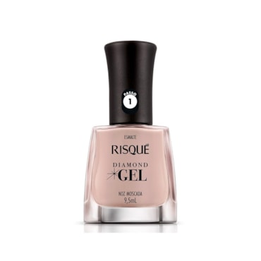 Esmalte Risqué Diamond Gel Noz Moscada Cremoso 9,5ml