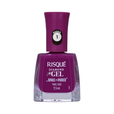 Esmalte Risqué Dimond Gel Divas No Poder Puro Luxo 9,5ml