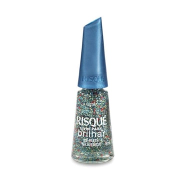 Esmalte Risqué Livre para Brilhar De Paete Na Avenida 8ml