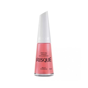 Esmalte Risqué Ser Pink Cremoso Bela E Poderosa