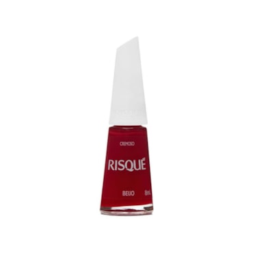 Esmalte Risqué Vermelho Cremoso Beijo 8ml