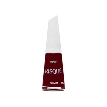 Esmalte Risqué Vermelho Cremoso Carmim 8ml