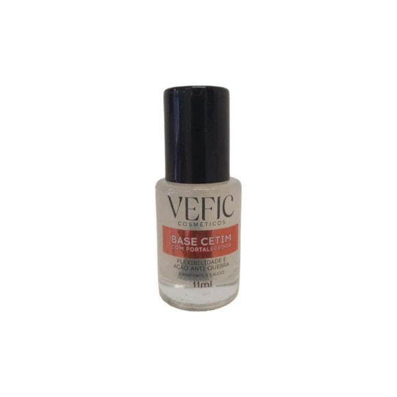 Esmalte Vefic Base Cetim Fortalecimento De Unhas 