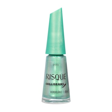Esmalte Verde Água Risqué & Chilli Beans Verdelírio Efeito