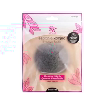 Esponja Facil Kiss Konjac Carvão Limpeza