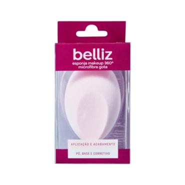Esponja Maquiagem Belliz Microfibra Gota 360