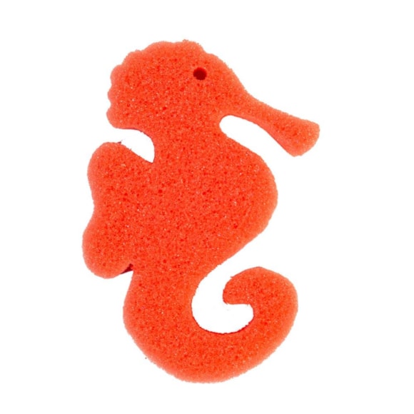 Esponja Minná Pluft Slim Cavalo Marinho Laranja