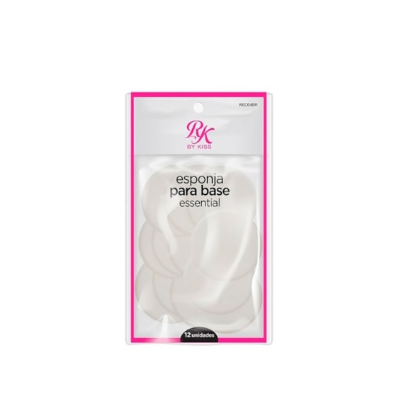 Esponja Para Maquiagem Kiss NY Base Essential Wed04Br com 12un