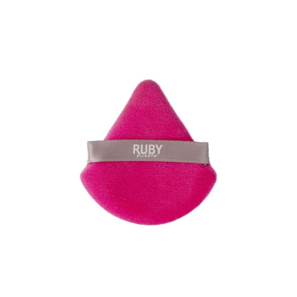 Esponja para Maquiagem Ruby Kisses Puff Pó Triangular Rosa e Cinza