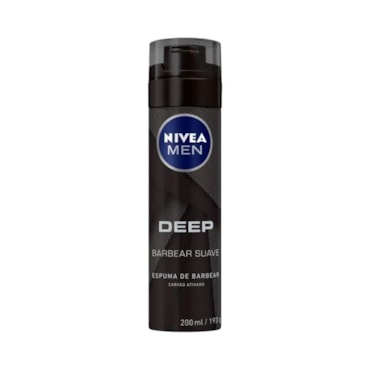 Espuma Barbear Nivea Deep Black 200ml 