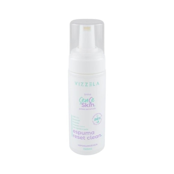 Espuma de Limpeza Vizzela Reset Clean Sense Skin - Pele Sensíveis