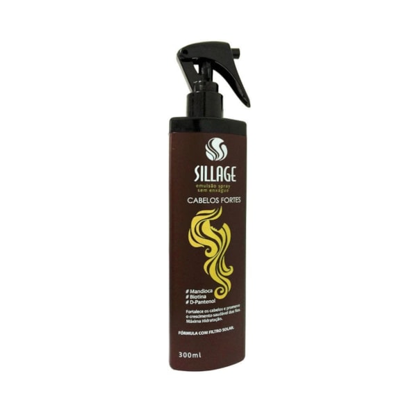 Finalizador Sillage Emulsão Cabelo Forte Spray 300ml