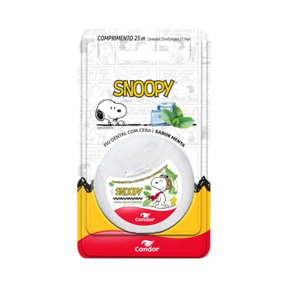 Fio Dental Condor Snoopy Menta 25m