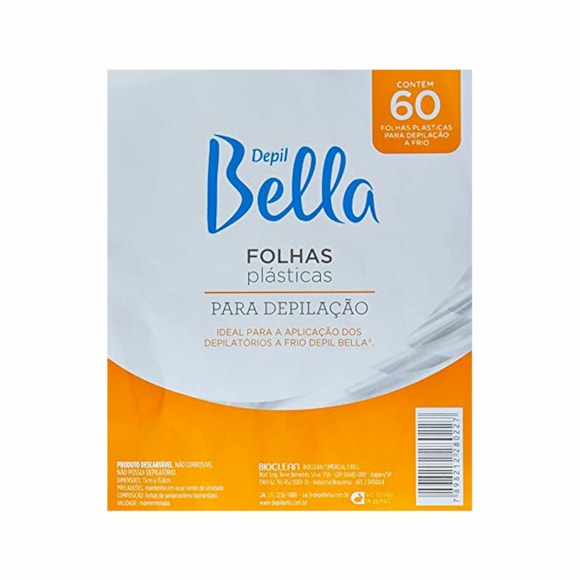 Folhas Plásticas Para Depilação Depil Bella 60Fls