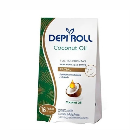 Folhas Prontas Para Depilação Facial Depi Roll 8Fls