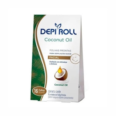 Folhas Prontas Para Depilação Facial Depi Roll Coco 8Fls