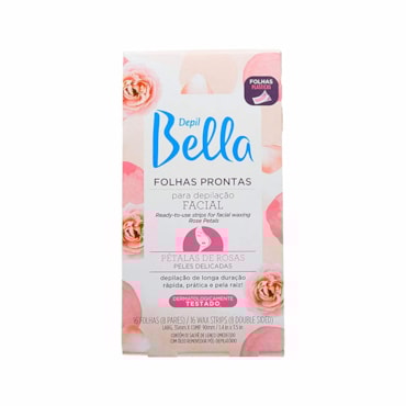 Folhas Prontas Para Depilação Facial Depil Bella 16Fls