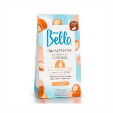 Folhas Prontas Para Depilação Facial Depil Bella Argan 16Fls