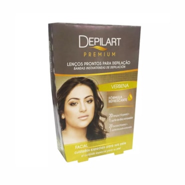 Folhas Prontas Para Depilação Facial Depilart Premium Verbena 10Fls