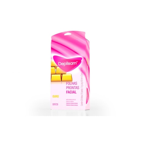 Folhas Prontas Para Depilação Facial Depilsam 20Fls