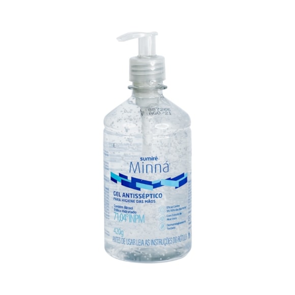 Gel Antisséptico Minná Mãos 420g