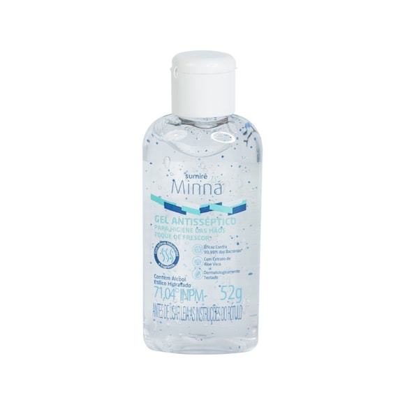Gel Antisséptico Minná Mãos Toque De Frescor 52g