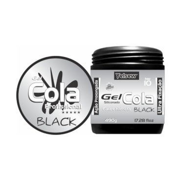 Gel Cola Yelsew Black Ultra Fixação 490g