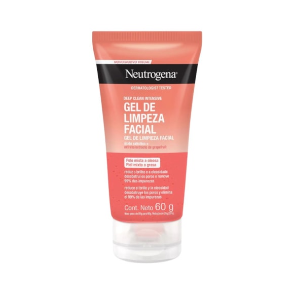 Gel de Limpeza Facial Neutrogena Deep Clean Grapefruit 60g