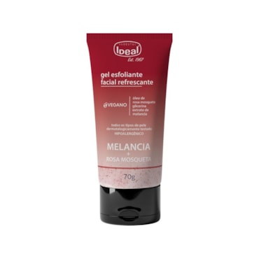 Gel Esfoliante Facial Ideal Melancia e Óleo Rosa Mosqueta 70gr