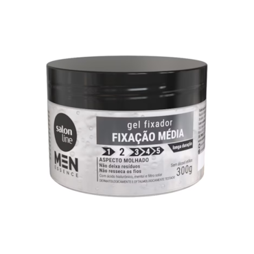 Gel Fixador Média Fixação Salon Line Men Essence 300g