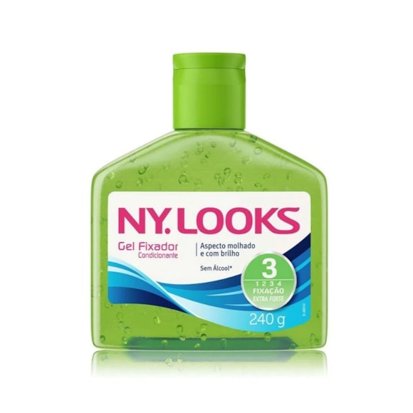 Gel Fixador Ny Looks Fator 3 Verde 240g