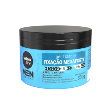 Gel Fixador Salon Line Men Essence Fixação Mega Forte 300g