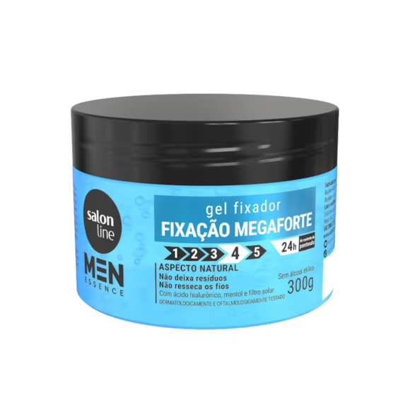 Gel Fixador Salon Line Men Essence Fixação Mega Forte 300g