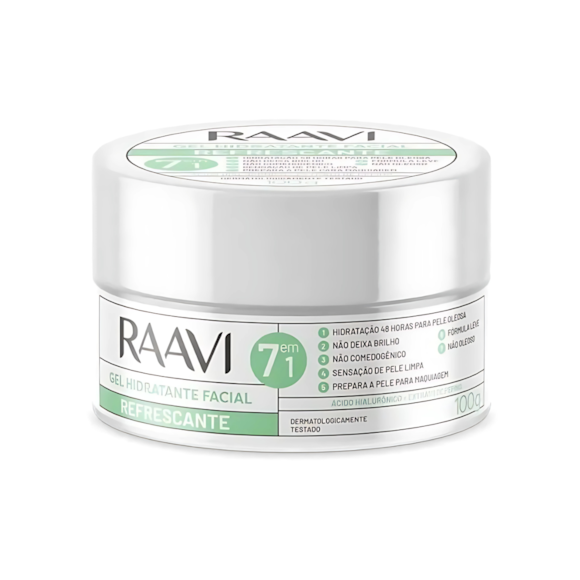 Gel Hidratante Facial Refrescante Raavi 100g