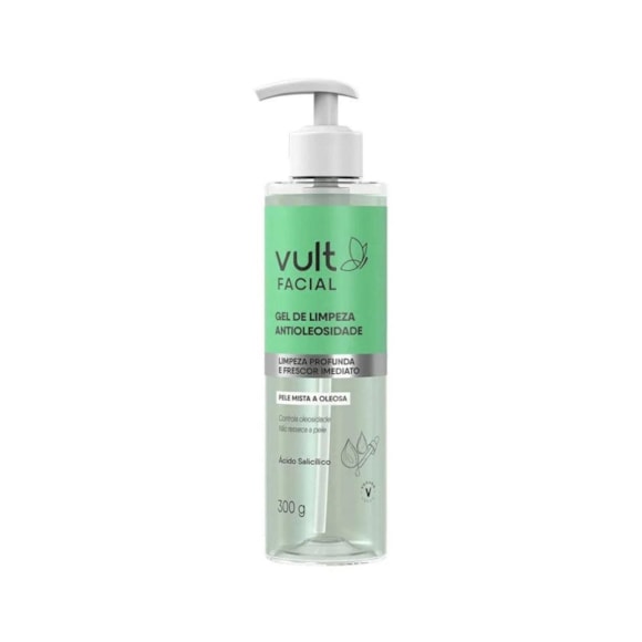 Gel Limpeza Vult Facial Antioleosidade 300gr