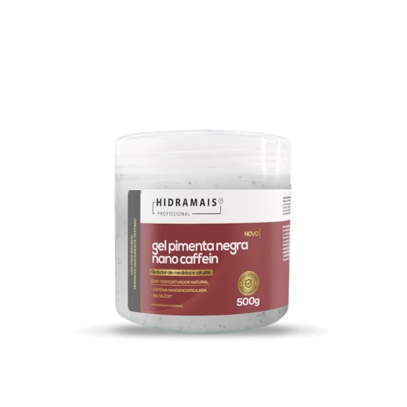 Gel Redutor Corporal Hidramais Pimenta Negra Nano caffein 500gr