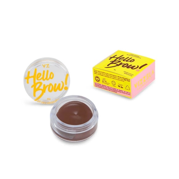 Gel Sobrancelha Vizzela 3 Marrom Escuro