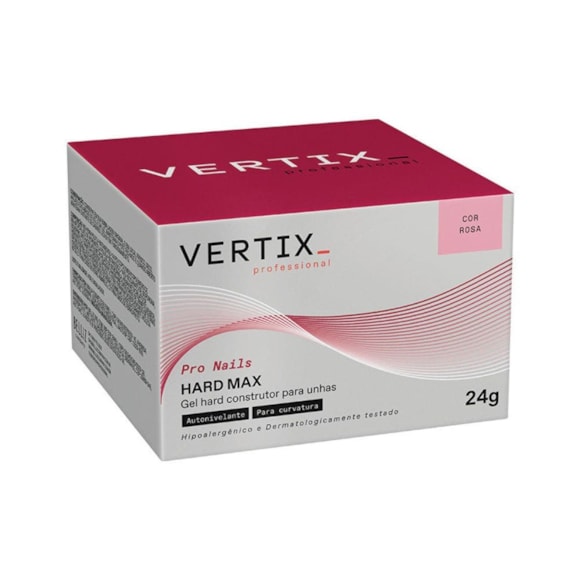 Gel Vertix Construtor Hard Max Rosa 24g