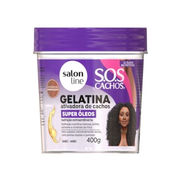 Gelatina Capilar Salon Line Sos Super Óleos 400gr