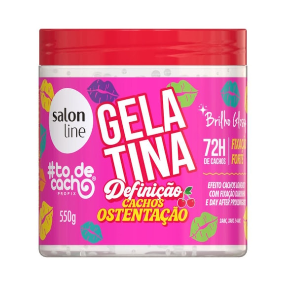 Gelatina Capilar Salon Line #Todecacho Definição Cachos Ostentção 550g