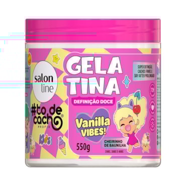 Gelatina Capilar Salon Line Todecacho Kids Vanilla Definição Doce 550g