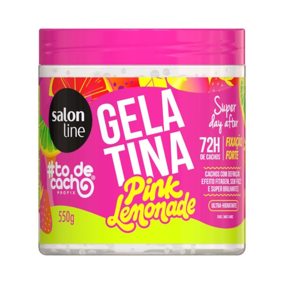 Gelatina Capilar Salon Line #Todecacho Pink Lemonade 550g