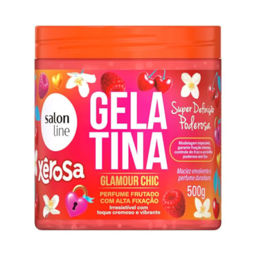 Gelatina Capilar Salon Line Xêrosa Glamour Chic 500g